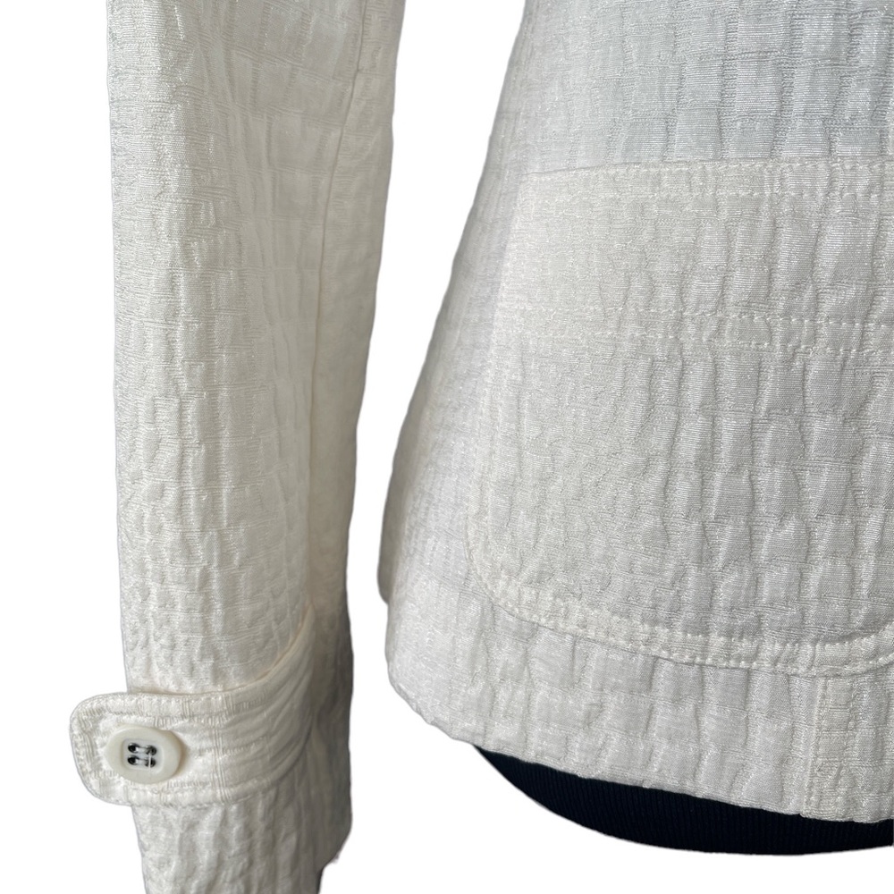 Grass Collection Collared Textured Off White Juni… - image 7